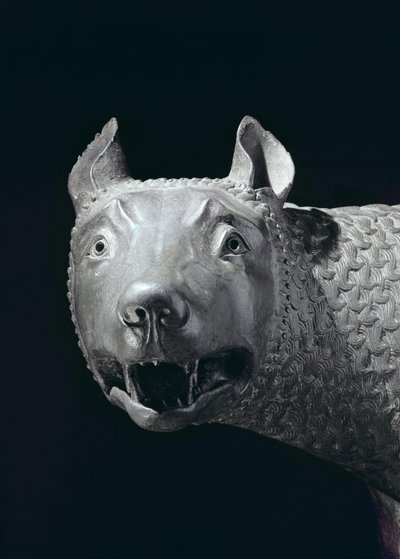 The Capitoline She-Wolf (detail) by Etruscan